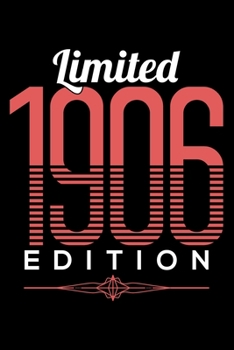 LIMITED 1906 EDITION: Dot Grid Journal, Diary, Notebook, 6x9 inches with 120 Pages.