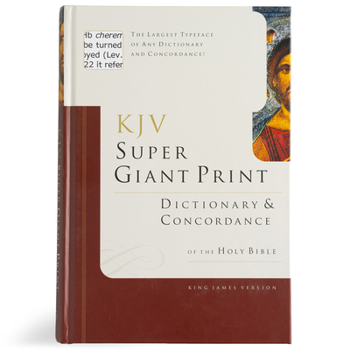 Hardcover Super Giant Print Bible Dictionary and Concordance [Large Print] Book