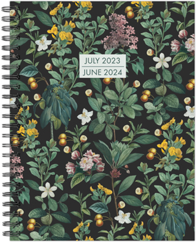 Spiral-bound Botanical Nature Academic 2023-24 8.5 X 11 Softcover Weekly Planner Book