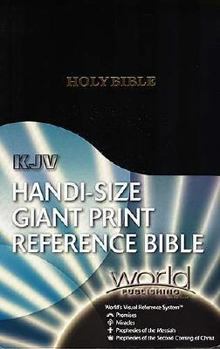 Leather Bound Handi-Size Giant Print Reference Bible-KJV-World's Visual Reference System [Large Print] Book