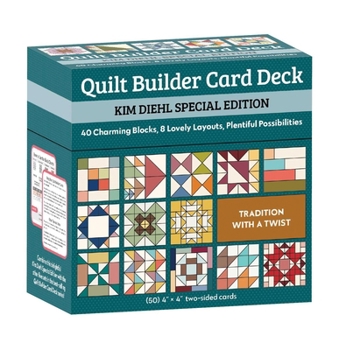 Misc. Quilt Builder Card Deck Kim Diehl Special Edition: 40 Scrappy Blocks, 8 Lovely Layouts, Plentiful Possibilities Book