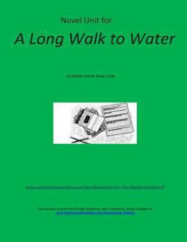 Paperback Novel Unit for A Long Walk to Water Book