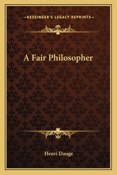 Paperback A Fair Philosopher Book