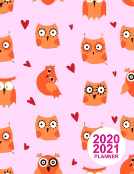 Paperback 2020 2021 Planner: Large Colorful Design Book, 8.5" x 11" Two Year 2020-2021 Calendar Planner, Monthly Schedule Organizer (24 Months Acti Book