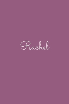 Rachel: notebook with the name on the cover, elegant, discreet, official notebook for notes, dot grid notebook,