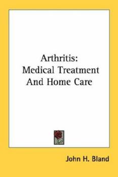 Paperback Arthritis: Medical Treatment and Home Care Book