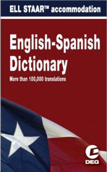 Unknown Binding ELL STAAR Accommodation English-Spanish Dictionary Book