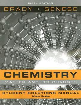 Paperback Chemistry, Student Solutions Manual: Matter and Its Changes Book