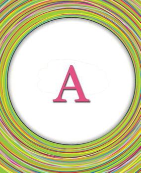 A: Monogram Notebook Journal Diary Celebrating Friends & Friendship - Cute Monogrammed Gift