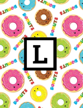 L: Letter Monogrammed Daily Planner January 2020 - December 2020 Appointment Book Day Schedule For Donut Doughnut Lover - (8.5"x11")