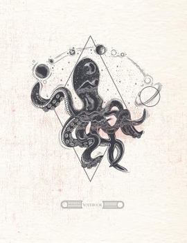 Paperback Notebook: Octopus cover and Dot pages, Extra large (8.5 x 11) inches, 110 pages, notebooks and journals Book