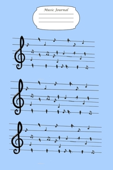 Music Journal: Birds on the Wires Design: A 100 page musical staff lined journal for you to jot down your musical compositions