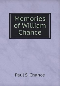 Paperback Memories of William Chance Book
