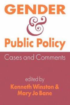 Paperback Gender and Public Policy: Cases and Comments Book