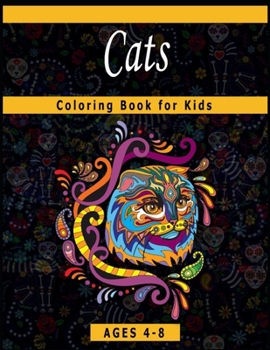 Paperback Cats Coloring Book for Kids Ages 4-8: A Coloring Book Featuring Fun and Relaxing Cats Designs Book