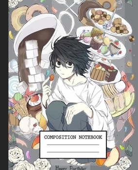 Notebook: Anime Death Note Soft Glossy Cover Graph Paper Pages Book 7.5 x 9.25 Inches 110 Pages