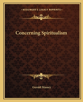 Concerning Spiritualism