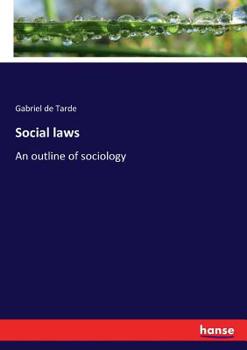 Paperback Social laws: An outline of sociology Book