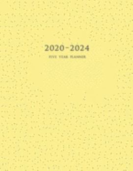 Paperback 2020-2024 Five Year Planner: 60-Month Schedule Organizer 8.5 x 11 with Yellow Cover Book