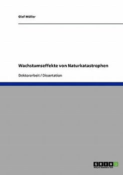 Paperback Wachstumseffekte von Naturkatastrophen [German] Book