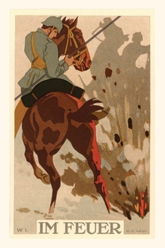 Paperback Vintage Journal German War Poster, Im Feuer Book
