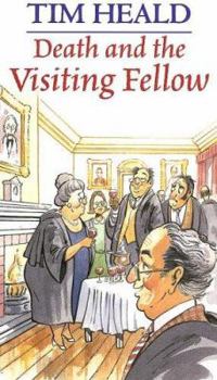 Hardcover Death and the Visiting Fellow [Large Print] Book