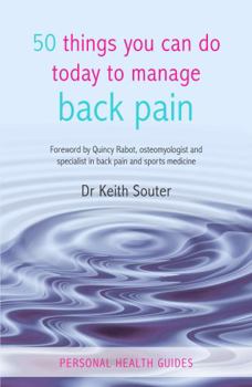 Paperback 50 Things You Can Do Today to Manage Back Pain Book