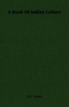 Paperback A Book Of Indian Culture Book