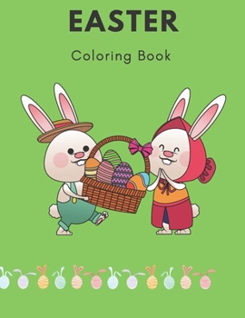 Paperback Easter Coloring Book: Easter Ilustrations on 25 pages for kids and gift for boy i girls Book