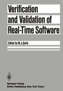 Paperback Verification and Validation of Real-Time Software Book