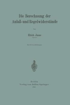 Paperback Die Berechnung Der Anlaß- Und Regelwiderstände [German] Book
