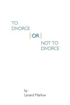 Paperback To Divorce or Not To Divorce Book