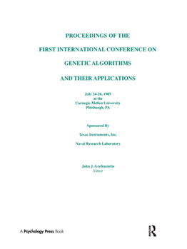 Paperback Proceedings of the First International Conference on Genetic Algorithms and their Applications Book
