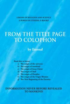 Paperback From the Title Page to Colophon Book