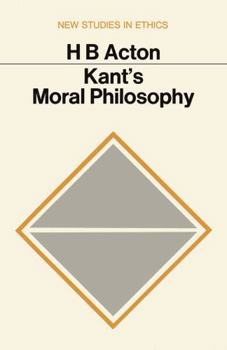 Hardcover Kant's moral philosophy, (New studies in ethics) Book