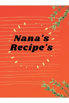 Paperback Nana's Recipe's Book