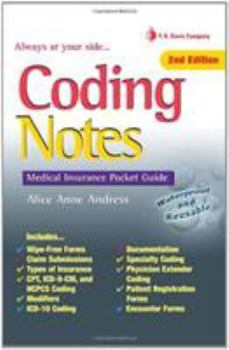 Spiral-bound Coding Notes: Medical Insurance Pocket Guide Book