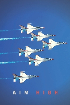 Airplane Aim High Collection Travel Lined Journal, Volume 10,  College Ruled Notebook, Softcover Writing Notepad Gift, 120 Pages