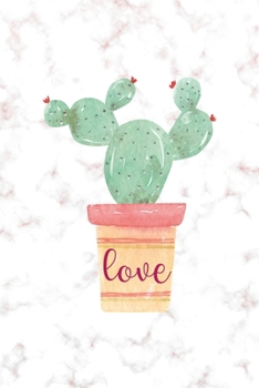 Paperback Love: All Purpose 6x9 Blank Lined Notebook Journal Way Better Than A Card Trendy Unique Gift Pink Marble Succulents Book