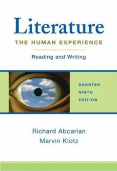 Paperback Literature: The Human Experience Shorter Edition: Reading and Writing Book