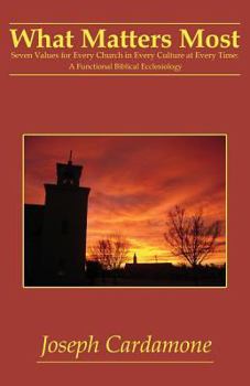 Paperback What Matters Most: Seven Values for Every Church in Every Culture at Every Time: A Functional Biblical Ecclesiology Book