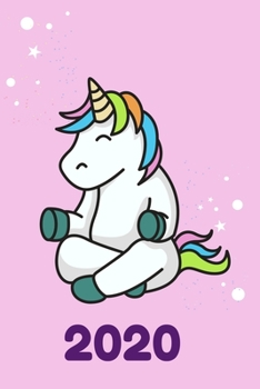 2020: Cute Yoga Unicorn Planner Daily Weekly Organizer Agenda I Lined Note Pages I Monthly Overview 2021 I  Schedule Gift For Girls Kids And Women