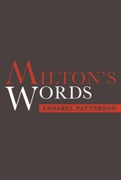 Hardcover Milton's Words Book