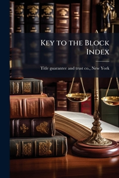 Paperback Key to the Block Index Book