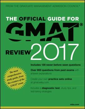 Paperback The Official Guide for GMAT Review 2017 with Online Question Bank and Exclusive Video Book