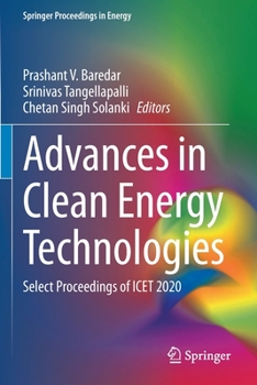 Paperback Advances in Clean Energy Technologies: Select Proceedings of Icet 2020 Book