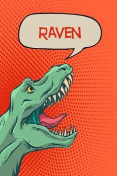 Raven: Personalized Dino Isometric DOT Paper notebook 120 pages 6"x9"