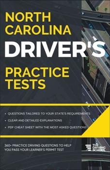 Paperback North Carolina Driver's Practice Tests Book