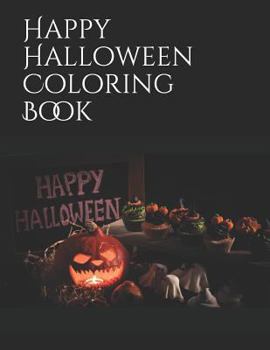 Paperback Happy Halloween Coloring Book