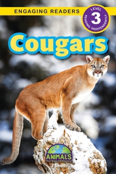 Paperback Cougars: Animals That Make a Difference! (Engaging Readers, Level 3) [Large Print] Book